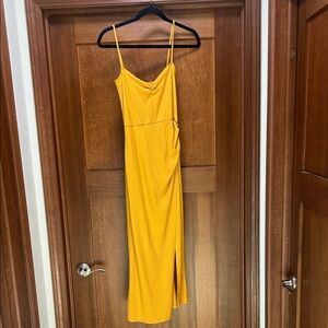 Reformation Midi Yellow Dress. Size Small.